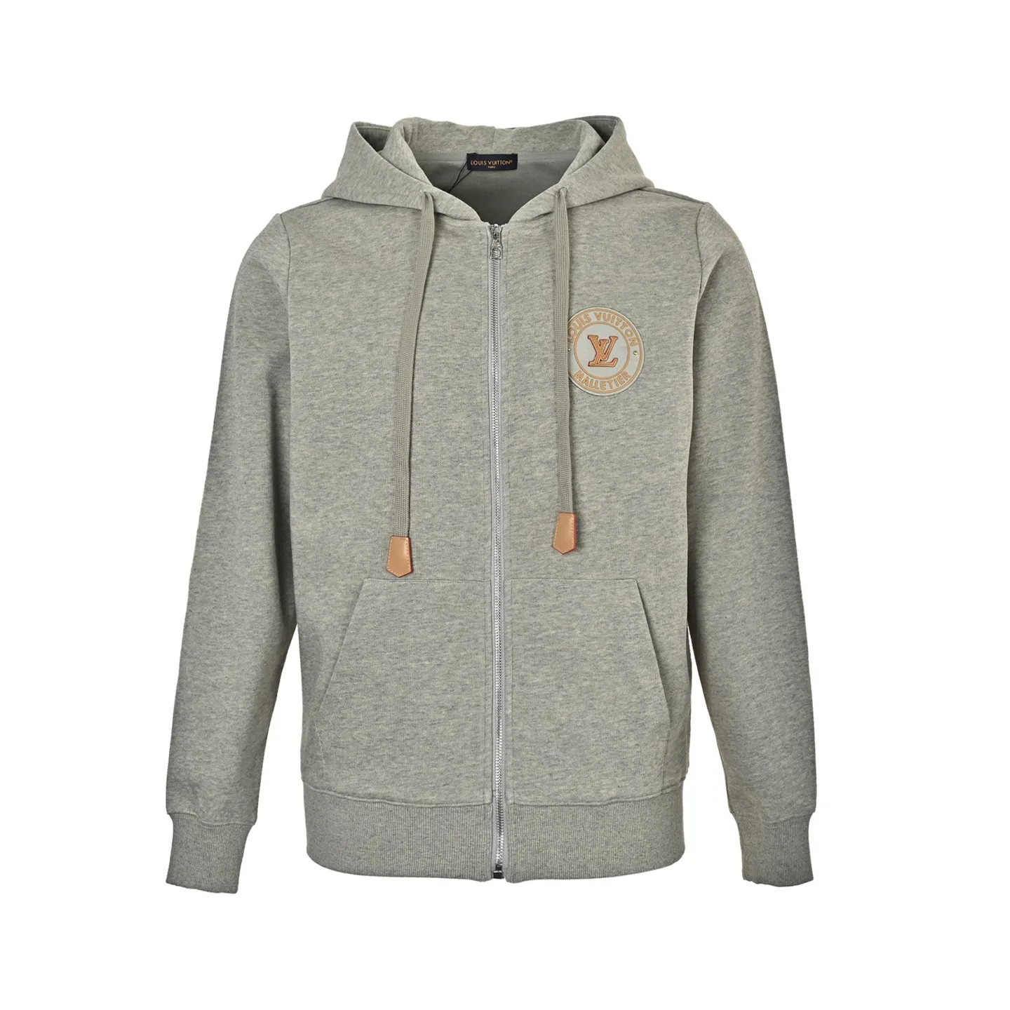 Louis Vuitton/Louis Vuitton round logo zipper hooded jacket